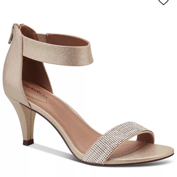 NWT-Style and co Phyllis Tan Evening Sandals size 10.5 - Picture 6 of 8